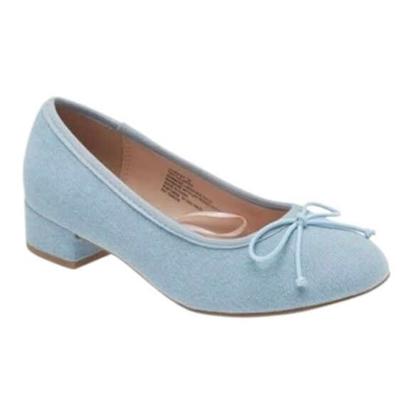 STEVE MADDEN Cherish Denim Pumps in Blue Youth Size 3 - Picture 1 of 15